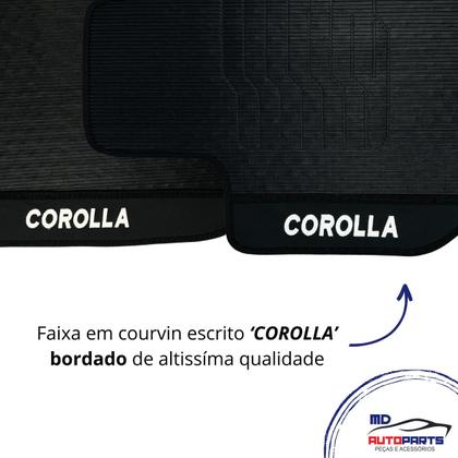Imagem de Jogo de Tapete Compatível com Corolla 2008 2009 2010 2011 2012 2013 a 2017 Kit Automotivo