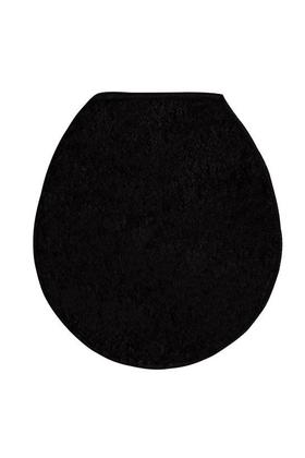 Imagem de Jogo De Tapetes Para Banheiro Felpudo Antiderrapante Macio 3 Peças Classic Preto Oasis