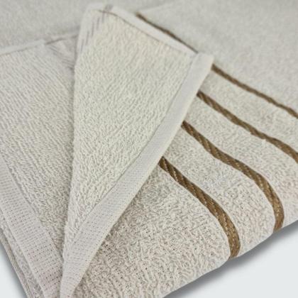 Imagem de Jogo de Toalha 8 peças Coleção Montreal 100% Algodão Azul+Bege