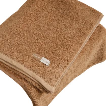 Imagem de Jogo de Toalha Algodão Egípcio Bege 04 Peças Banhão/Gigante - Quefren (2 Banho + 2 Rosto) LMpeter