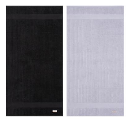 Imagem de Jogo De Toalha Banhão Buddemeyer 5 Peças Fio Canelado Penteado Cinza