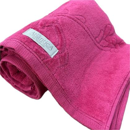 Imagem de Jogo de Toalha Banhão Gigante Atlântica Barra Veludo 100% Algodão Fio Penteado Alto Relevo