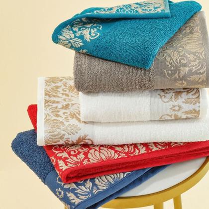 Imagem de Jogo de Toalha Branca 04 Peças - Viena - (02 Banho + 02 Rosto) - LMpeter