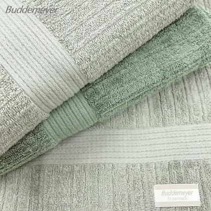 Imagem de Jogo de Toalha Buddemeyer Fio Penteado Canelado 100% Algodão 3 peças Banho e Rosto