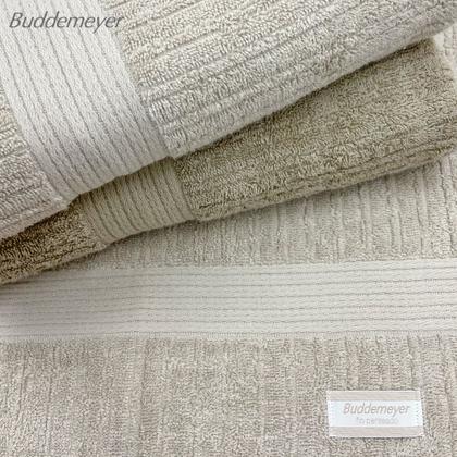 Imagem de Jogo de Toalha Buddemeyer Fio Penteado Canelado 100% Algodão 3 peças Banho e Rosto