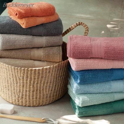 Imagem de Jogo de Toalha Buddemeyer Fio Penteado Canelado 100% Algodão 3 peças Banho e Rosto