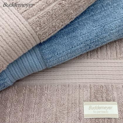 Imagem de Jogo de Toalha Buddemeyer Fio Penteado Canelado 100% Algodão 3 peças Banho e Rosto