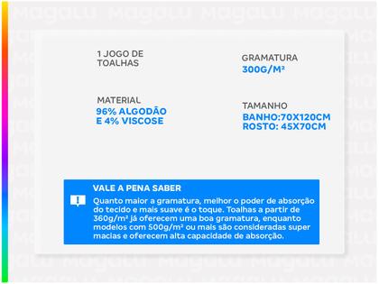 Imagem de Jogo de Toalha de Banho Atlântica Delicata