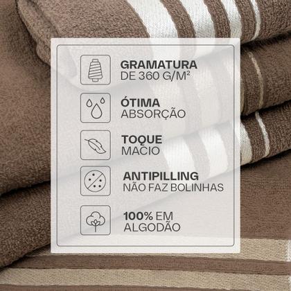 Imagem de Jogo de Toalhas 100% Algodão 2 Peças Banho e Rosto Karsten Emcompre