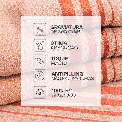 Imagem de Jogo de Toalhas 100% Algodão 2 Peças Banho e Rosto Karsten Emcompre