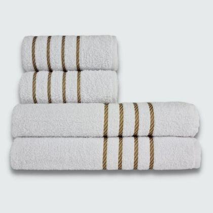 Imagem de Jogo De Toalhas 16 P Coleo Montreal 100% Algodo Vd+br+cz+mr