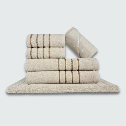 Imagem de Jogo de Toalhas 24 pçs Coleção Montreal 100% Algodão MR+BG