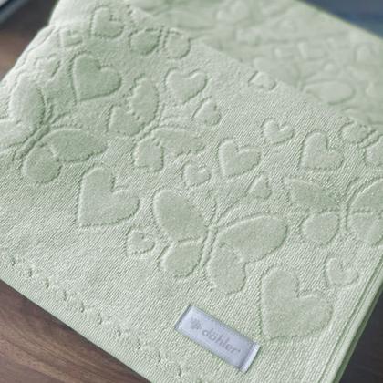 Imagem de Jogo de Toalhas 3 Peças Banho e Rosto Döhler 100% Algodão Aveludada Romance