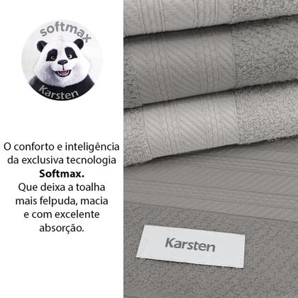 Imagem de Jogo de Toalhas 4 Peças Banho 100% Algodão Empire Karsten