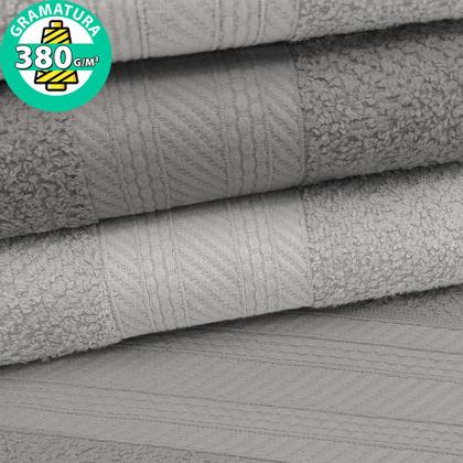 Imagem de Jogo de Toalhas 4 Peças Banho 100% Algodão Empire Karsten