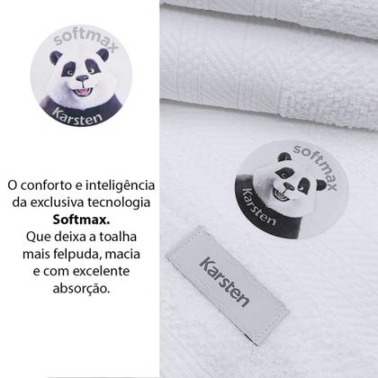 Imagem de Jogo de Toalhas 4 Peças Banho 100% Algodão Empire Karsten
