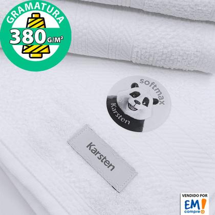 Imagem de Jogo de Toalhas 4 Peças Banho 100% Algodão Empire Karsten