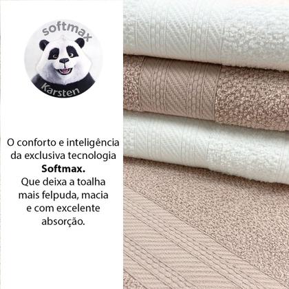 Imagem de Jogo de Toalhas 4 Peças Banho 100% Algodão Empire Karsten