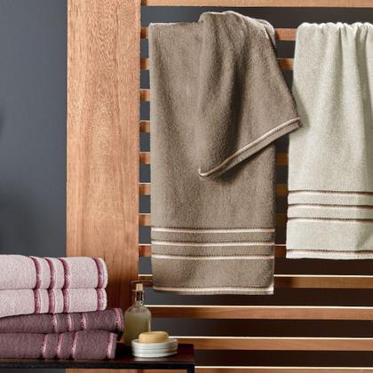 Imagem de Jogo de Toalhas 4 Peças Banho e Rosto 100% Algodão Appel Classic