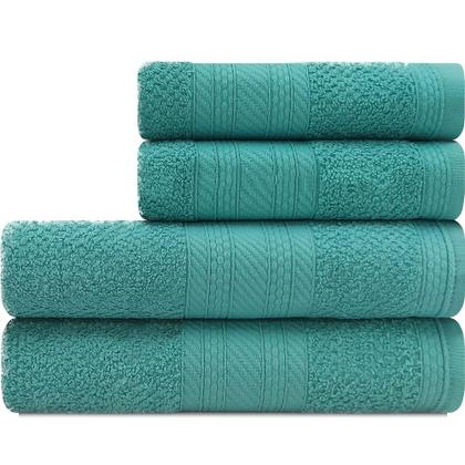 Imagem de Jogo De Toalhas 4 Peças - Banho e Rosto 100% Algodão Empire Karsten - Emcompre