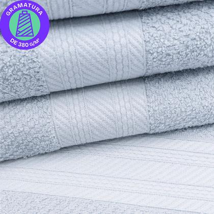 Imagem de Jogo De Toalhas 4 Peças - Banho e Rosto 100% Algodão Empire Karsten - Emcompre