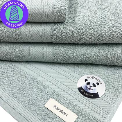 Imagem de Jogo De Toalhas 4 Peças - Banho e Rosto 100% Algodão Empire Karsten - Emcompre