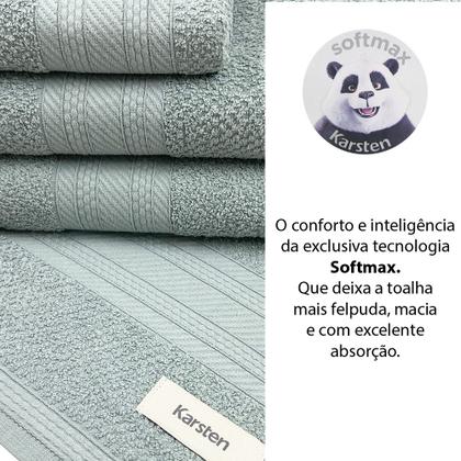 Imagem de Jogo De Toalhas 4 Peças - Banho e Rosto 100% Algodão Empire Karsten - Emcompre