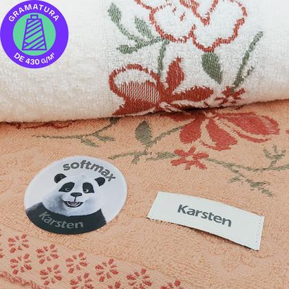 Imagem de Jogo De Toalhas 4 Peças - Banho e Rosto Algodão Antipiling Yuna Karsten - Emcompre