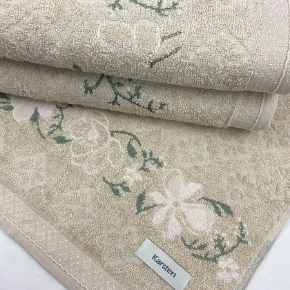 Imagem de Jogo De Toalhas 4 Peças - Banho e Rosto Algodão Antipiling Yuna Karsten - Emcompre