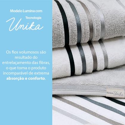 Imagem de Jogo De Toalhas 4 Peças - Banho + Rosto Algodão Fio Penteado Lumina Karsten - Emcompre