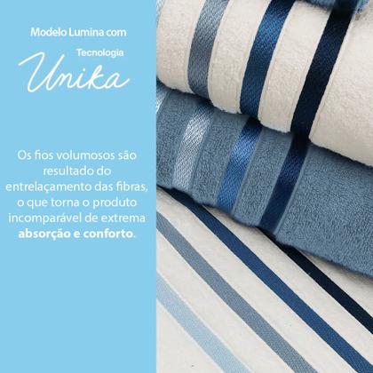 Imagem de Jogo De Toalhas 4 Peças - Banho + Rosto Algodão Fio Penteado Lumina Karsten - Emcompre