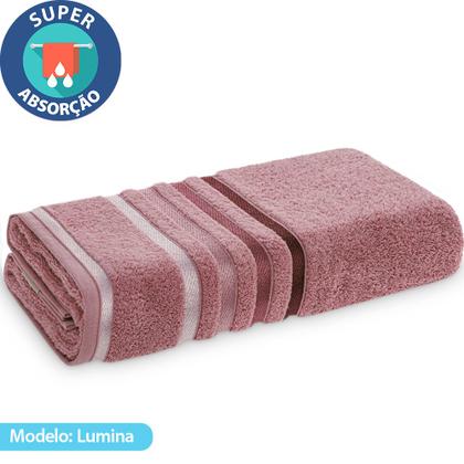 Imagem de Jogo De Toalhas 4 Peças - Banho + Rosto Algodão Fio Penteado Lumina Karsten - Emcompre