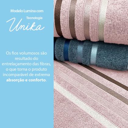 Imagem de Jogo De Toalhas 4 Peças - Banho + Rosto Algodão Fio Penteado Lumina Karsten - Emcompre