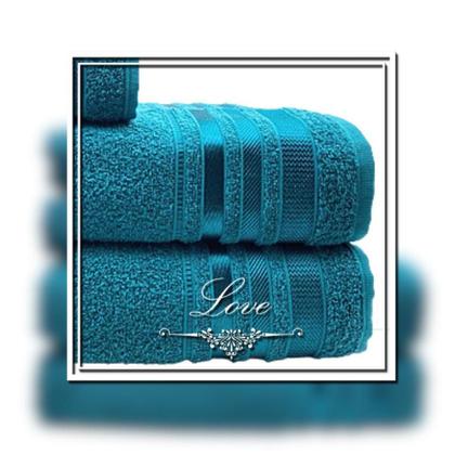 Imagem de Jogo De Toalhas 4 Peças Groh Marselha 100% Algodão Azul