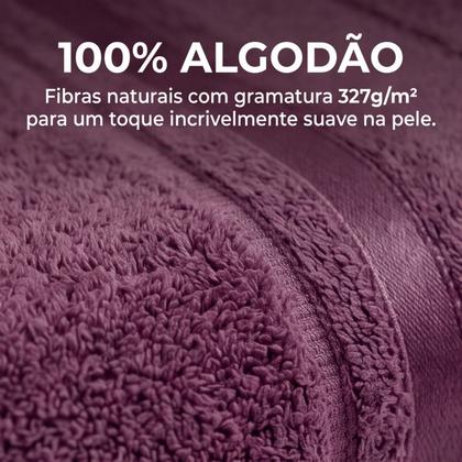 Imagem de Jogo de Toalhas 4 Peças Marselha 100% Algodão Felpudas