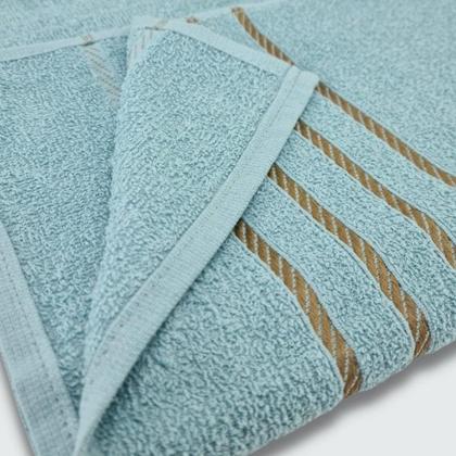 Imagem de Jogo de Toalhas 8 peça Coleção Montreal 100% Algodão Rosa+Verde