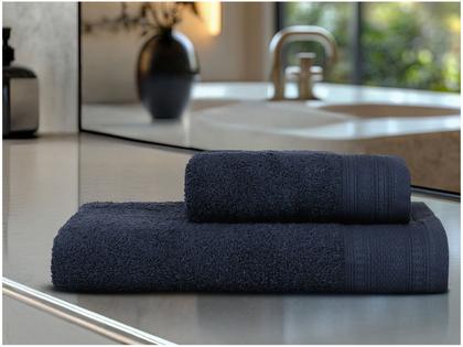 Imagem de Jogo de Toalhas Banhão Atlântica Sofisticata Lagos Petróleo 2 Peças