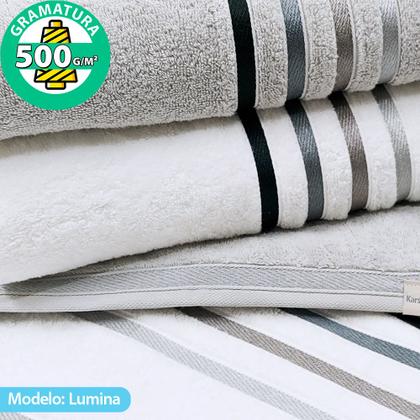 Imagem de Jogo de toalhas Banhão Gigante Karsten Lumina 4 Peças - Fio Penteado - Emcompre