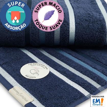 Imagem de Jogo de toalhas Banhão Gigante Karsten Lumina 4 Peças - Fio Penteado - Emcompre