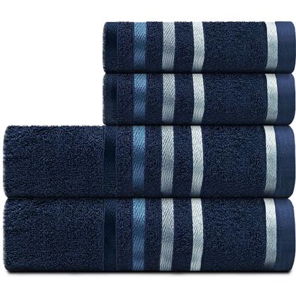 Imagem de Jogo de toalhas Banhão Gigante Karsten Lumina 4 Peças - Fio Penteado - Emcompre