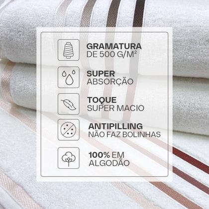 Imagem de Jogo de toalhas Banhão Gigante Karsten Lumina 4 Peças - Fio Penteado - Emcompre