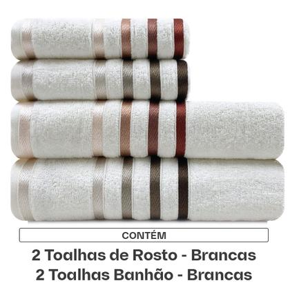 Imagem de Jogo de toalhas Banhão Gigante Karsten Lumina 4 Peças - Fio Penteado - Emcompre