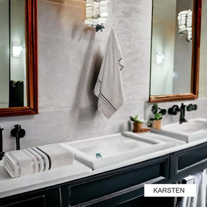 Imagem de Jogo de toalhas Banhão Gigante Karsten Lumina 4 Peças Fio Penteado