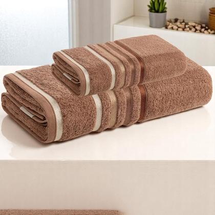 Imagem de Jogo de toalhas Banhão Gigante Karsten Lumina 4 Peças Fio Penteado