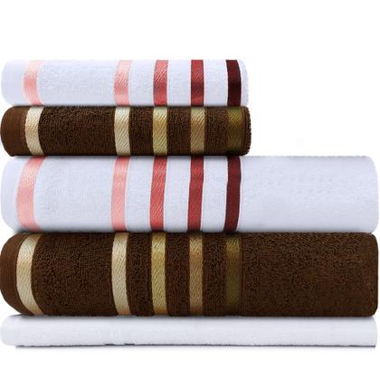 Imagem de Jogo de toalhas Banhão Gigante Karsten Lumina 5 Peças - Fio Penteado - Emcompre