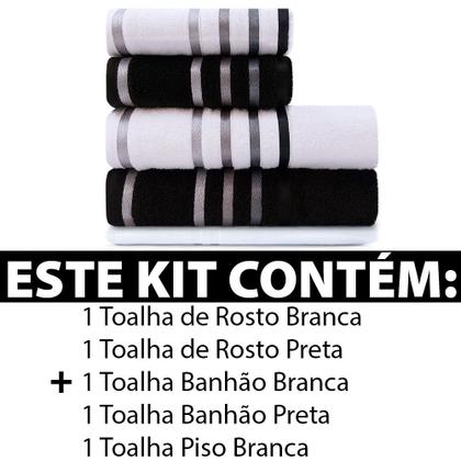 Imagem de Jogo de toalhas Banhão Gigante Karsten Lumina 5 Peças - Fio Penteado - Emcompre