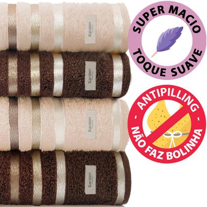 Imagem de Jogo de toalhas Banhão Gigante Karsten Lumina 5 Peças - Fio Penteado - Emcompre