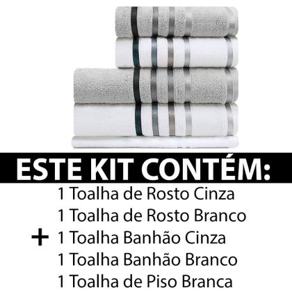 Imagem de Jogo de toalhas Banhão Gigante Karsten Lumina 5 Peças - Fio Penteado - Emcompre