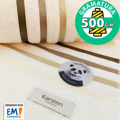 Imagem de Jogo de toalhas Banhão Gigante Karsten Lumina 5 Peças - Fio Penteado - Emcompre