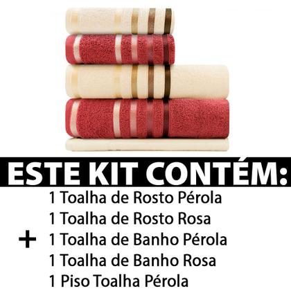 Imagem de Jogo de toalhas Banhão Gigante Karsten Lumina 5 Peças - Fio Penteado - Emcompre